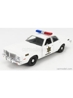   Greenlight - Dodge Coronet 1975 - Hazzard County Sheriff - Police Patrol Car White