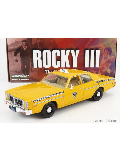 Greenlight - Dodge Monaco Taxi City Cab Co 1978 - Rocky Iii Movie Yellow