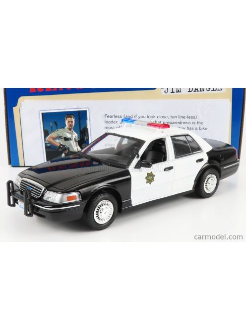 Greenlight - Ford Usa Crown Victoria Police Interceptor 1998 - Reno 911 Black White