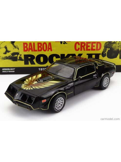 Greenlight - Pontiac Firebird Trans Am 1979 - Rocky Ii Movie Black Gold