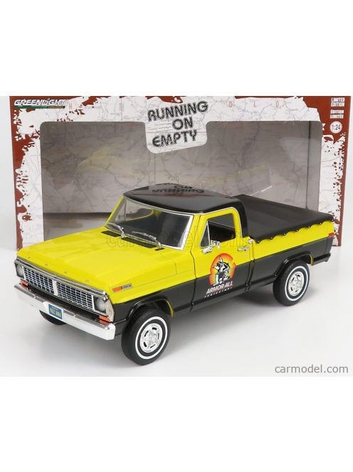 Greenlight - Ford Usa F-100 Pick-Up Armor All With Black Cover 1970 Yellow Black