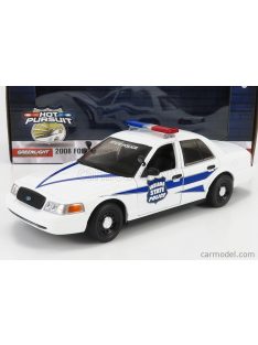   Greenlight - Ford Usa Crown Victoria Interceptor Indiana State Police 2008 White