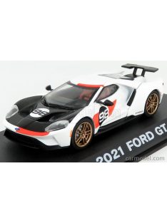   Greenlight - Ford Usa Gt N 98 2021 - Tribute 24H Daytona K.Miles L.Ruby 1966 White Carbon Red