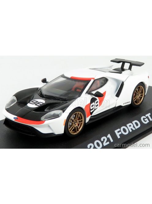 Greenlight - Ford Usa Gt N 98 2021 - Tribute 24H Daytona K.Miles L.Ruby 1966 White Carbon Red