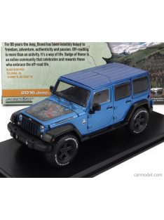   Greenlight - Jeep Wrangler Unlimited Black Bear Edition 2016 Light Blue