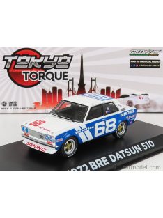   Greenlight - Datsun 510 Bre N 68 Racing 1972 P.Gregg White Blue