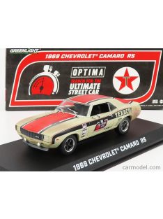 Greenlight - Chevrolet Camaro Rs Coupe Texaco 1969 Beige Red