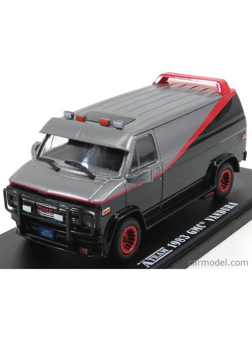 Greenlight - Gmc Vandura Cargo G.Series Van - A-Team - 1983 Black Red