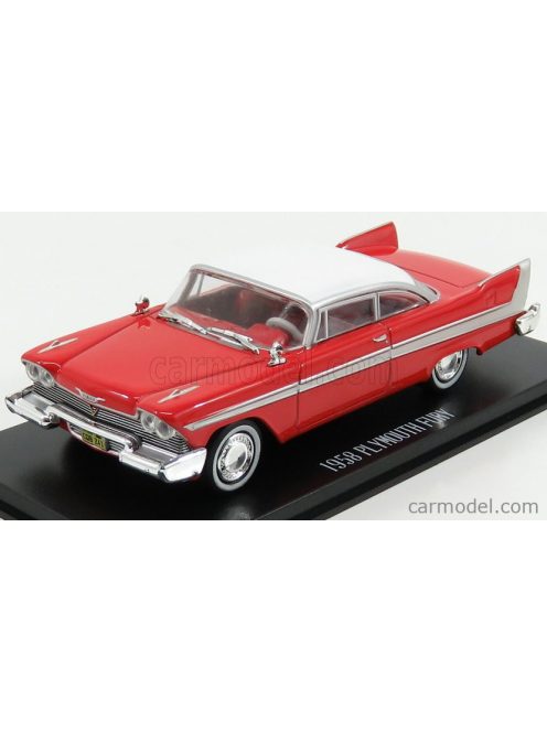 Greenlight - Plymouth Fury 2-Door 1958 - Christine La Macchina Infernale Red White