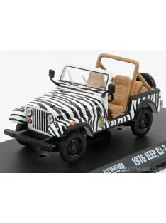   Greenlight - Jeep Cj-7 Open 1976 - When Nature Calls - Ace Ventura - Movie 1995 Black White