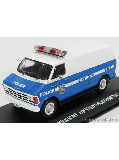 Greenlight - Dodge Ram B250 Van New York Police Department Nypd 1987 Light Blue White