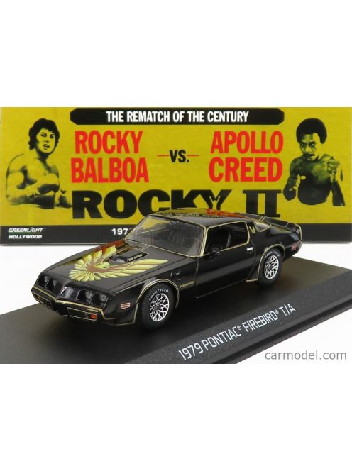 Greenlight - Pontiac Firebird Trans Am 1979 - Rocky Ii Movie Black Gold