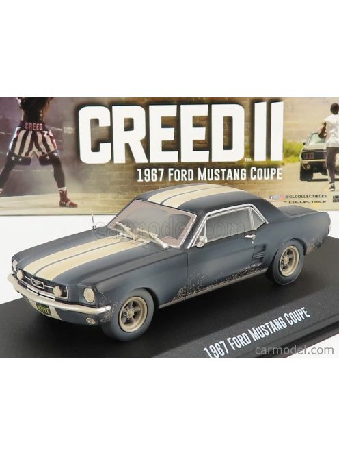 Greenlight - Ford Usa Mustang Coupe 1967 - Adonis Creed'S Ii Matt Black