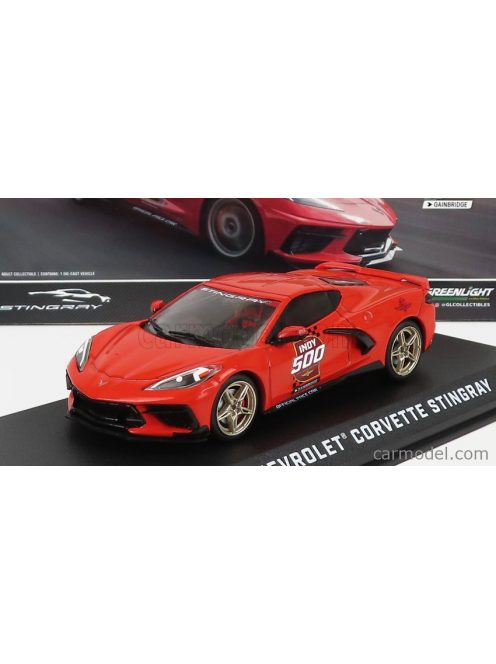 Greenlight - Chevrolet Corvette C8 Offical Pace Car Indianapolis 500 Mile Race 2020 Red