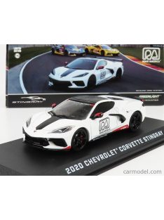   Greenlight - Chevrolet Corvette C8 Official Pace Car Road America 2020 White