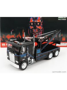   Greenlight - Freightliner Fla 9664 Tractor Truck Gru Crane 3-Assi 1991 - Terminator 2 - The Judgment Day - Il Giorno Del Giudizio Black