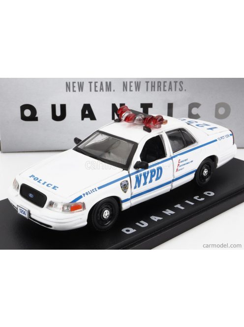 Greenlight - Ford Usa Crown Victoria New York Police Department Police Interceptor 2003 - Quantico White