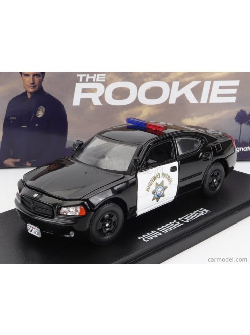 Greenlight - Dodge Charger Coupe California Highway Patrol 2006 - The Rookie Black White