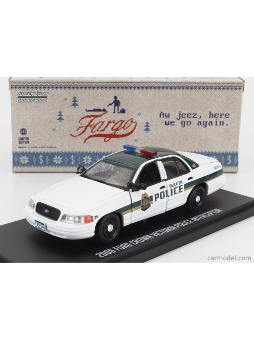 Greenlight - Ford Usa Crown Victoria Police Interceptor Atlanta Police 2009 - Baby Drive White