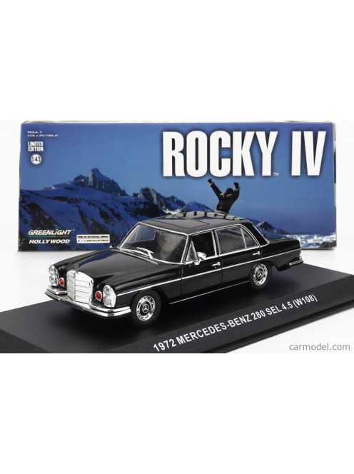 Greenlight - Mercedes Benz S-Class 280Sel 4.5 (W108) 1972 - Rocky Iv Black