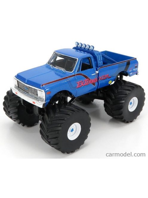 Greenlight - Chevrolet K-10 Bigfoot Monster Truck Exterminator 1972 Blue Met