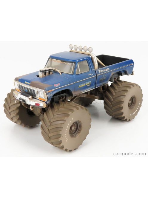 Greenlight - Ford Usa F-250 Pick-Up Monster Truck Bigfoot 1979 Blue Met