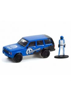   GREENLIGHT - The Hobby Shop Series 12 - 2001 Jeep Cherokee Sport MOPAR Off-Road with Race Car Driver Solid Pack