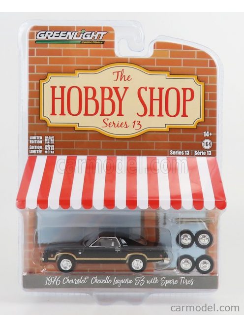 Greenlight - Chevrolet Chevelle Laguna S3 With Spare Tires 1976 Black Gold