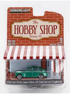   Greenlight - FORD USA FORDOR SUPER DELUXE WITH SURFBOARD 1946 GREEN