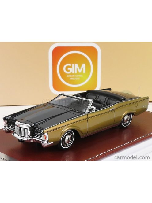 Great-Iconic-Models - Lincoln Continental Mark Iii Convertible 1971 Black Gold