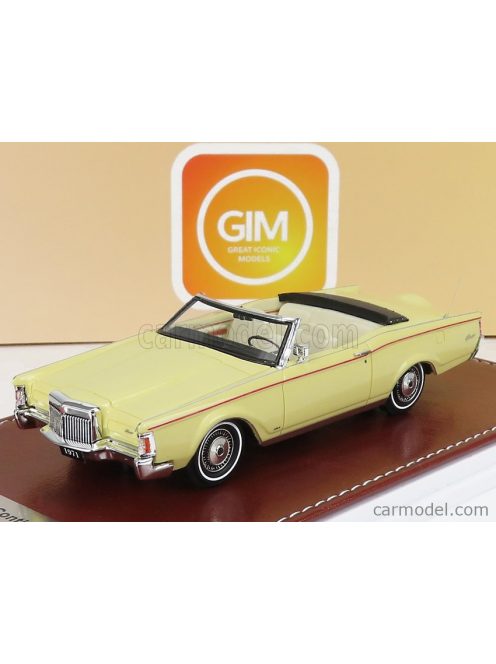 Great-Iconic-Models - Lincoln Continental Mark Iii Convertible 1971 Yellow