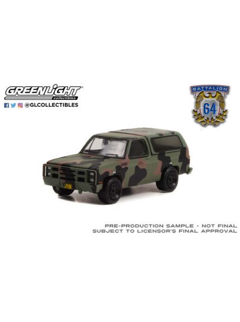 Greenlight - 1:64 Battalion 64 Series 2 - 1985 Chevrolet M1009 Cucv - U.S. Army - Camouflage Solid Pack