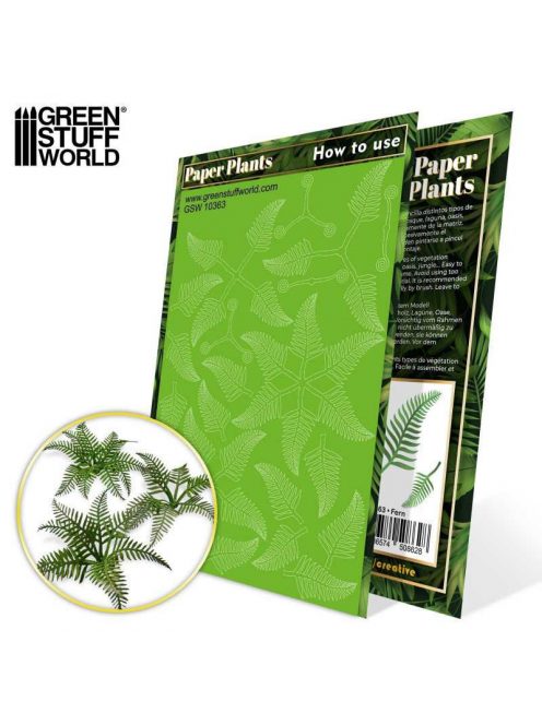 Green Stuff World - Paper Plants - Fern (laser cut)