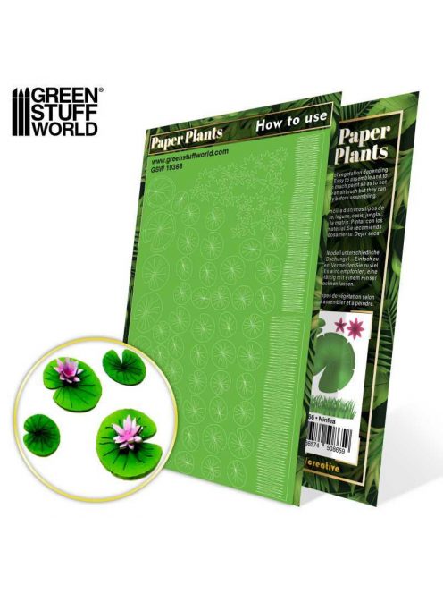 Green Stuff World - Paper Plants - Lilly Pads (laser cut)