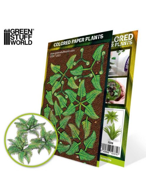 Green Stuff World - Paper Plants - Bracken Fern (laser cut)