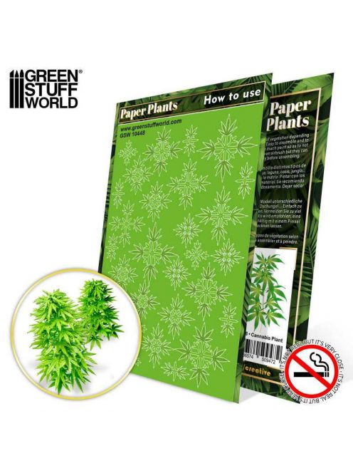 Green Stuff World - Paper Plants - Cannabis (laser cut)