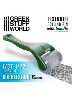   Green Stuff World - Rolling pin with Handle - Cobblestone 15mm