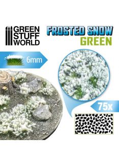   Green Stuff World - Shrubs TUFTS - 6mm self-adhesive - FROSTED SNOW - GREEN (75 pcs.)