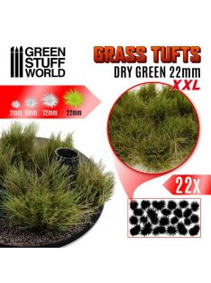   Green Stuff World - Grass TUFTS XXL - 22mm self-adhesive - DRY GREEN (22 pcs.)