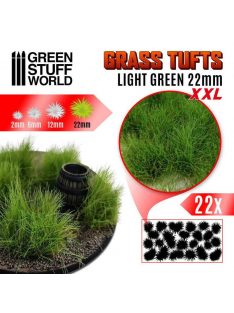   Green Stuff World - Grass TUFTS XXL - 22mm self-adhesive - LIGHT GREEN  - 22 pcs.