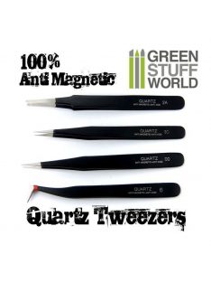 Green Stuff World - 100% Anti-magnetic QUARTZ Tweezers SET