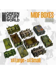   Green Stuff World - Rectangular wooden MDF boxes (4+4 boxes set)