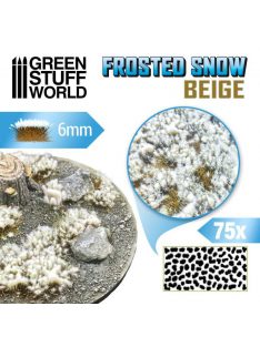   Green Stuff World - Shrubs TUFTS - 6mm self-adhesive - FROSTED SNOW - BEIGE (75 pcs.)