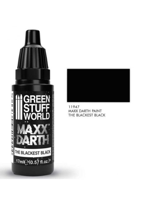 Green Stuff World - Maxx Darth Black Paint 17 ml