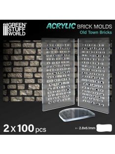 Green Stuff World - Acrylic molds - Old Bricks (pack x2)