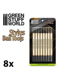 Green Stuff World - Sculpting Stylus Ball Tool Set (8 tools)