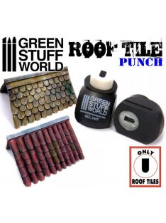   Green Stuff World - Miniature roof Punch DARK GREY - ROOF TILE