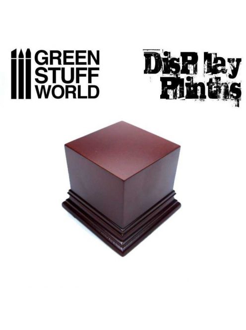 Green Stuff World - Square Top Display Plinth 6x6 cm - Hazelnut Brown