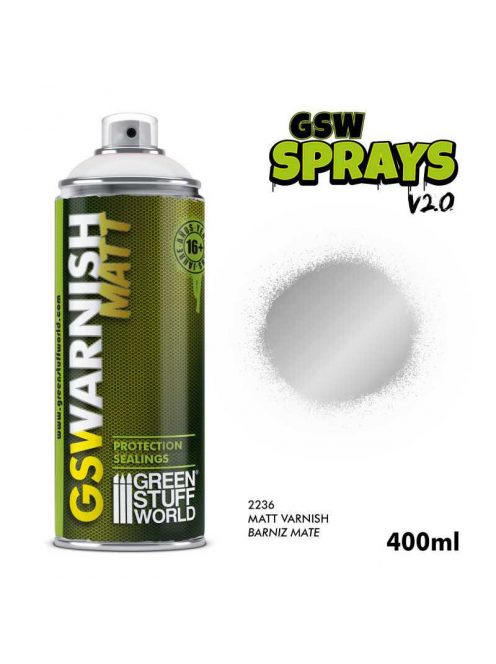 Green Stuff World - SPRAY Clear Matt Varnish (400ml)