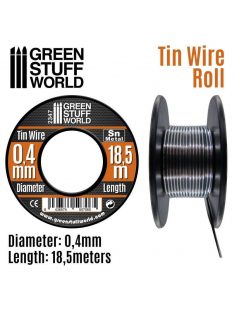   Green Stuff World - Flexible tin wire roll (thickness: 0.4mm, length: 18.5m)